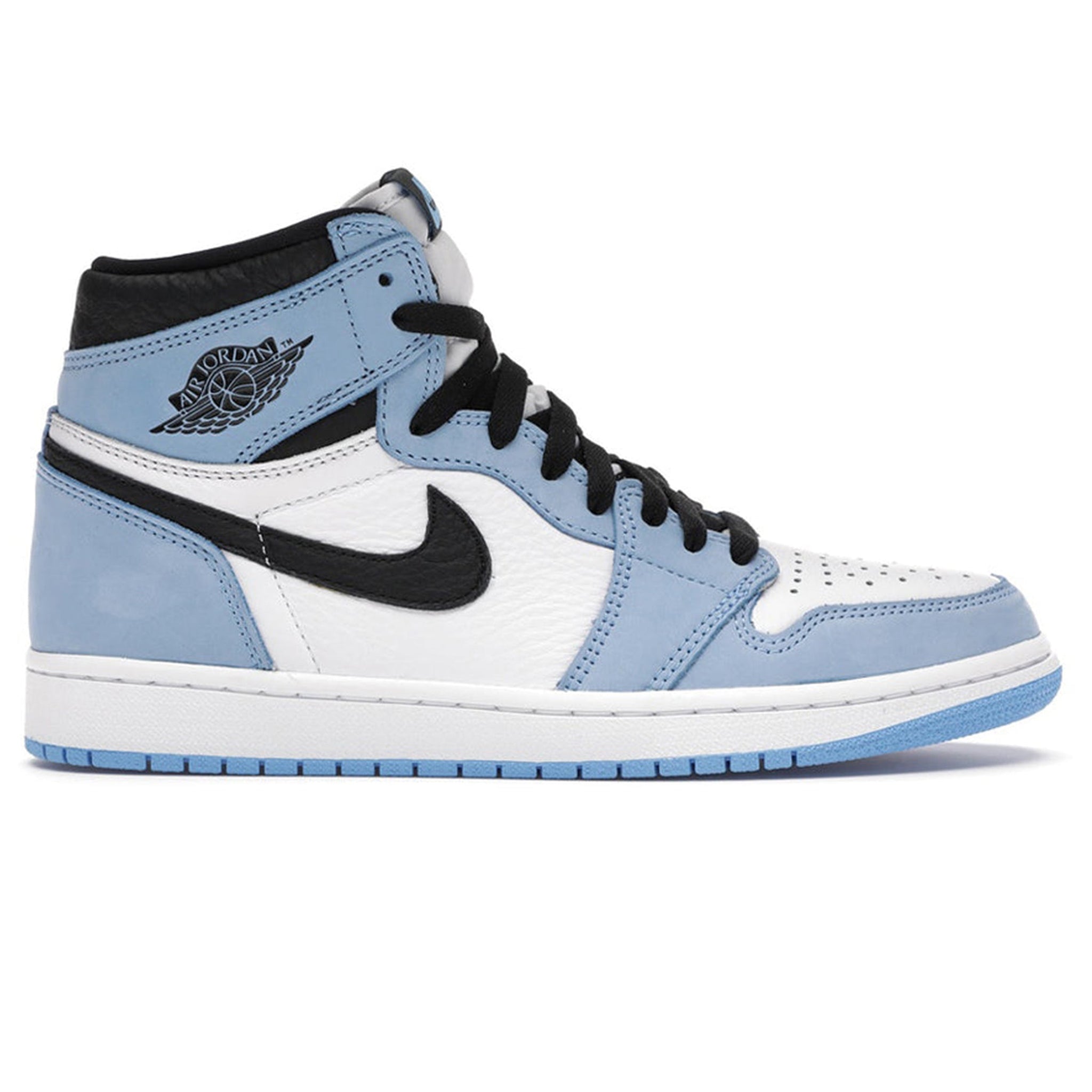 Image of Air Jordan 1 Retro High White UNC University Blue Black